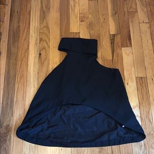 Turtle neck crop front tank top